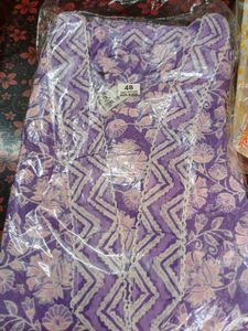 Purple Floral Kurta