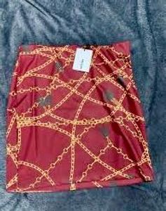 Maroon Bodycon Skirt