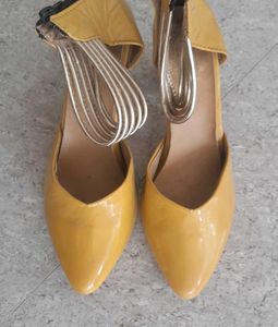 Mustard& Grey Heels Combo