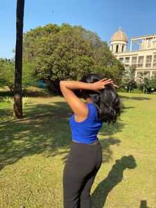 Blue Sleeveless Top