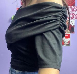 Chic Black Off-Shoulder Top