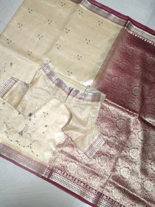Formal Fancy Pattu Saree With Blouse