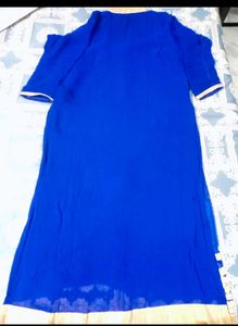 Elegant Blue &amp; Gold Kurta set