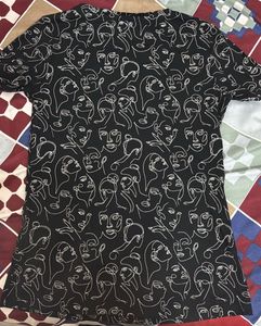 Abstract Faces T-Shirt Dress