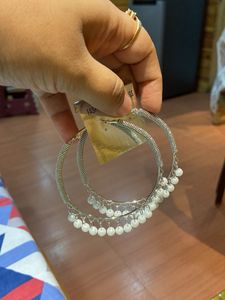 Hoop Earrings with Beads