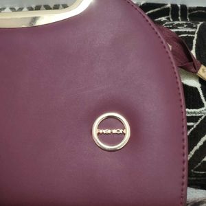 Stylish Maroon Handbag