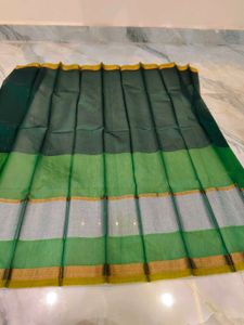 Green &amp; Gold Indian Saree