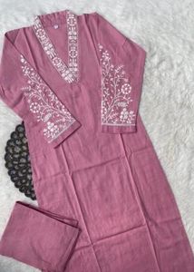 Kurti Pent with V neck