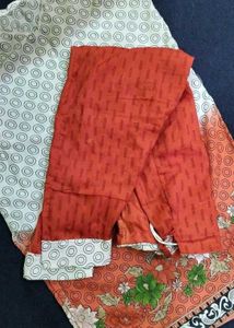 Floral Print Kurta Pant 3pc