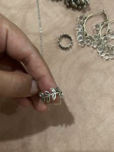 Jewelry Set: Necklace, Rings &amp; Earrings