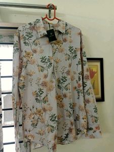 NEW RARE RABBIT Floral Print Shirt