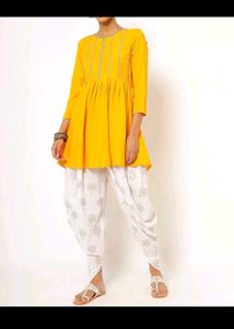 Short Kurti With Dhoti Set