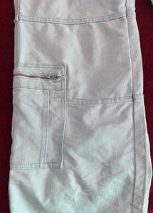 Zara Light Wash Cargo Jeans