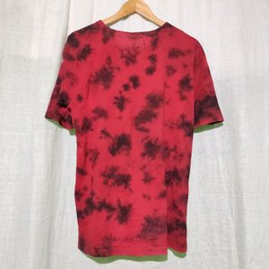 Bonkers Tie-dye Red Oversized Tshirt