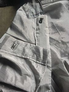 Elegant Silver Saree with Black Border