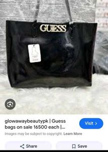 Guess Black Tote Bag