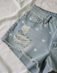 Star Denim Shorts