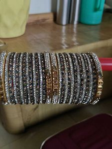 Bangle Set with Rhinestones