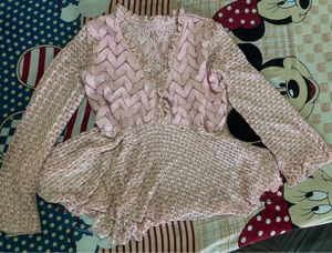 BABY PINK SHORT KURTI TOP
