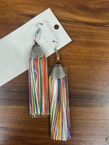 Rainbow Tassel Earrings