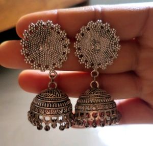 Oxidised Silver Earrings