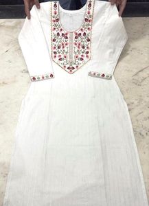 Maroon Embroidered Kurta Set