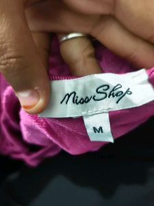 SEXY RUCHED SHINY TOP