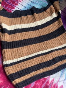 Striped Knit Pullover