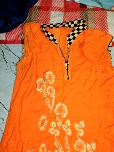 Sleevless Kurti Pure Cotton