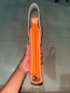 Orange Semi-Circle Clutch