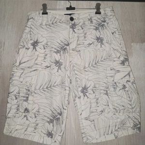 Floral Print Cargo Shorts