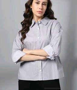 Striped Button-Down Shirt