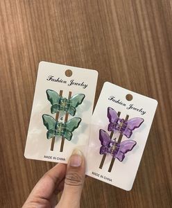 Set Of 4 Butterfly Hair Clips