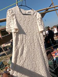 Elegant White Lace Dress