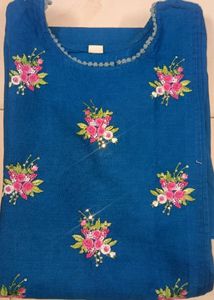 Beautiful Blue Kurta Suit For Women XXXL Size