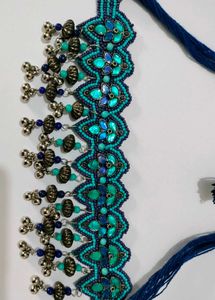 Turquoise Blue Silver Choker