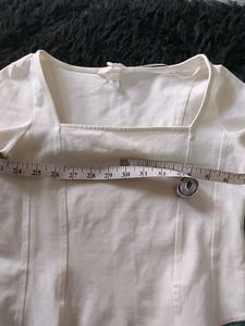 H&amp;m White Bodysuit Top