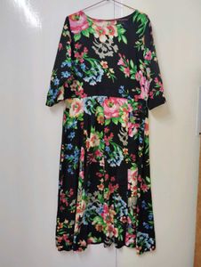 Floral Print Midi Dress
