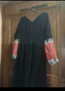 Elegant Black Anaarkali