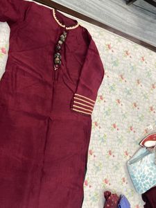 Kurta With Neck Work