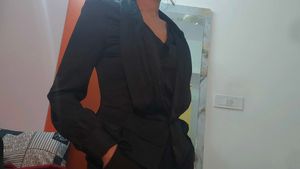 Black waist coat shirt