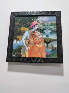 Radha Krishna Matte Finish Photo Frame