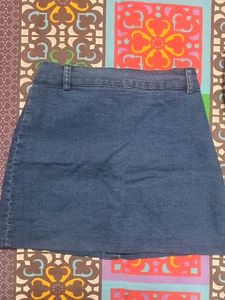 Denim A-Line Skirt
