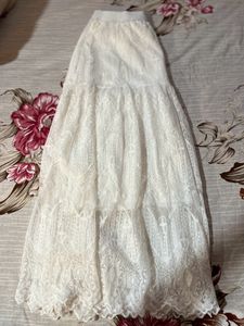 Mid Length Skirt With Beautiful Prints.