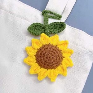 Crochet Sunflower Keychain 🌻