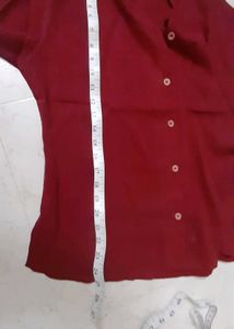 Formal.top Maroon With Side Slit