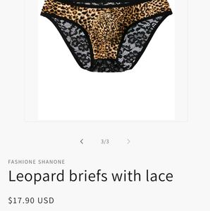 Leopard Lace Men&#39;s Briefs