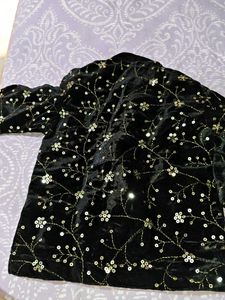 Embroidered Velvet Jacket