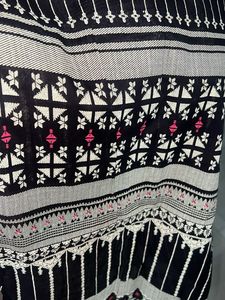 W Black Printed Dupatta
