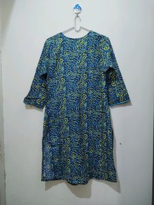 Jaipur Kurti Abstract Print Multi Color Kurta